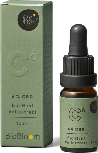 MHD-08.2023 BioBloom 6 % Bio CBD Öl 10 ml