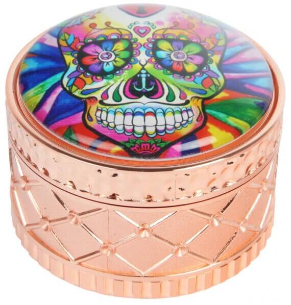 Grinder "Skull Rosegold" 4-tlg. (65 mm)